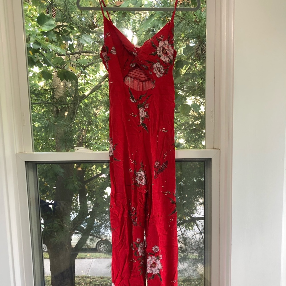 Red jumpsuit